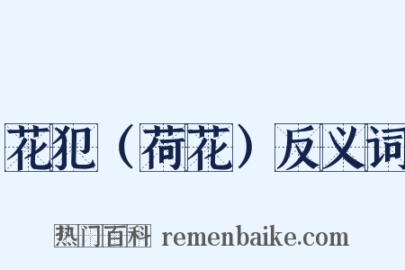 花犯（荷花）反义词是什么意思的图片